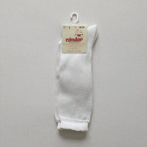 Condor White Cotton Knee Socks 2